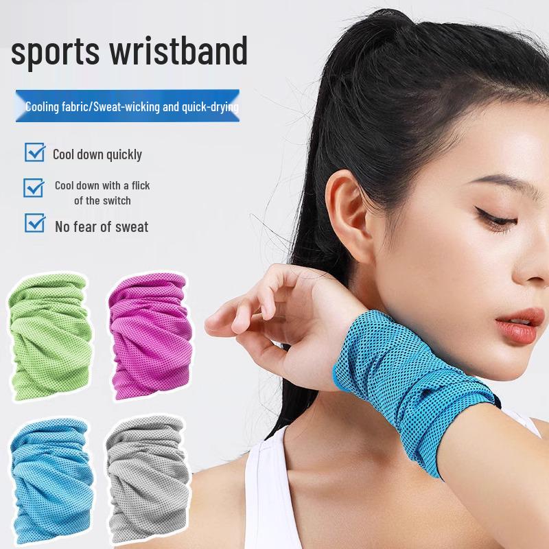 Icy Quick-Dry Sweat-Absorbent Wristband Towel for Sports 20x30cm
