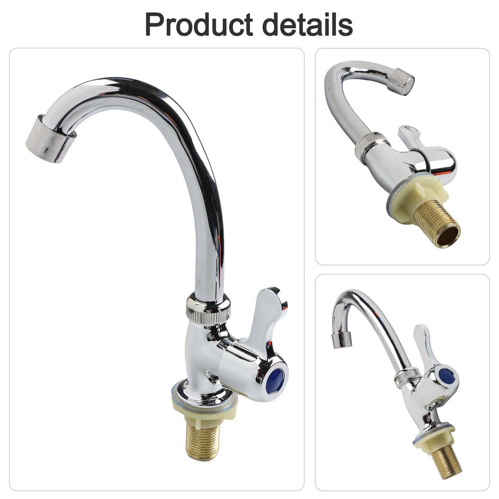 Plastic Steel Kitchen Faucet Single Cold Water Healthy Water Tap