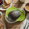 2-teilige versiegelte Avocado-Aufbewahrungsbox Platzsparende Obstlagerbox Niedlicher Avocado-Behälter Mittagessen