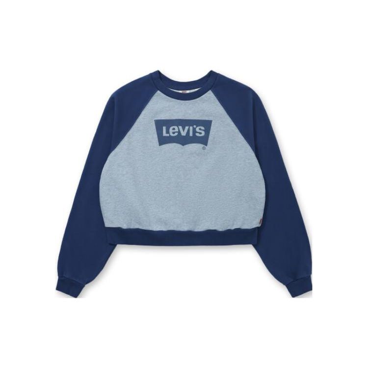 

Футболка с коротким рукавом и принтом логотипа Levis, женская, синяя 18722-0074 XS