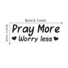 Decal pentru oglindă Pray Worry Less, Decaluri auto pentru femei, Decal pentru oglindă Faith, Decal drăguț din vinil, Decal creștin pentru oglinda auto, Religios