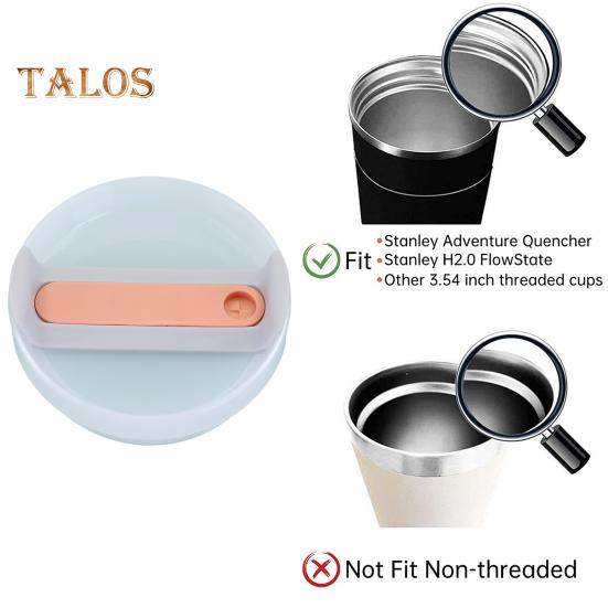 40 Oz Tumbler Flip Straw Lid Spill-Proof Splash Resistant Leak-proof Cup Lid Reusable Cover BPA-Free Dishwasher Safe Universal Cup Lid