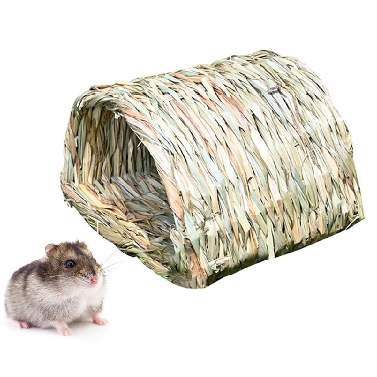 Rabbit Straw Nest Guinea Pig for Hay Lounge Pet Tunnel Chew Toys for Hamster Ger