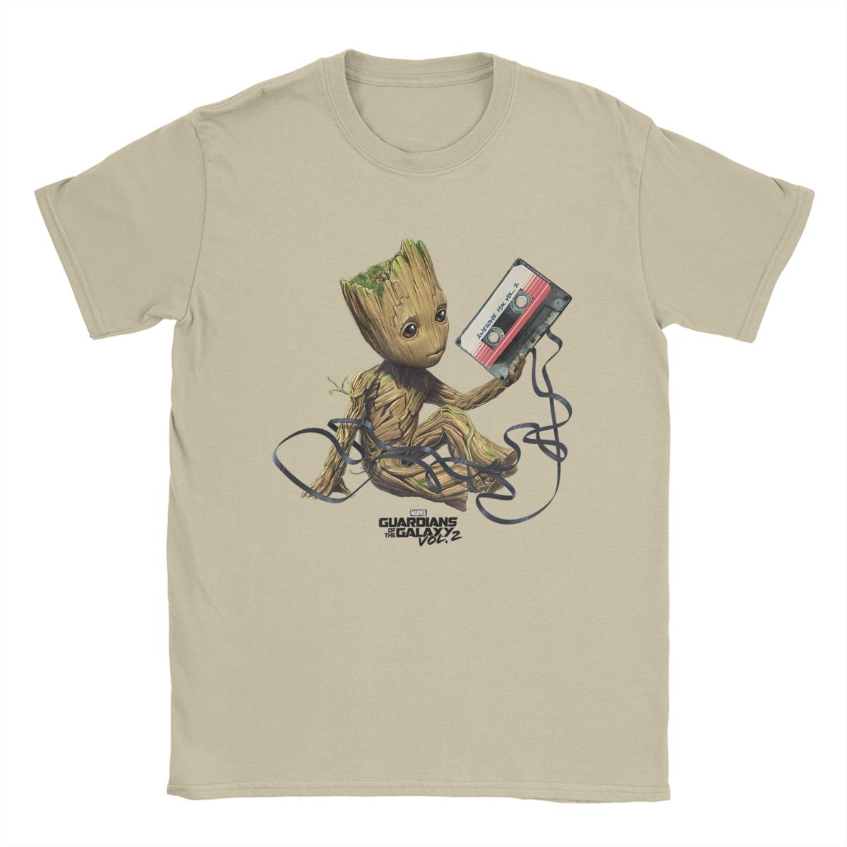 

Marvel-authorized High-quality Guardians of Galaxy T-shirts for Men and Women with Creative Short-sleeved O-neck T-shirt Prints S