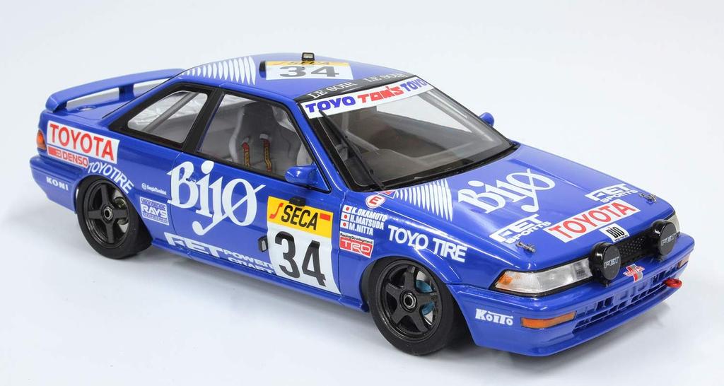 Racing Series Toyota Corolla Levin AE92 1989 Spa 24 Hours Plastic Model Kit PN24016 Platz/NuNu 1/24