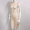 Crystal Diamond Beach Dress Women Sexy V Neck Hollow Out Rhinestone Sleeveless Bodycon Dress 2021 Mesh Party Dresses #0729