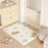 Floor Mat Eco Flannel Doormat Non-Slip Odorless Indoor Soft Short Plush Floor Rug Cute INS Aesthetic Style