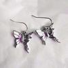 High-End Niche Colorful Butterfly & Snake Wrapped Earrings for Women