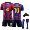 Trikot Barcelona Heimfußballtrikot Champions League Version 10 Yamal Set Sporttrainingskleidung