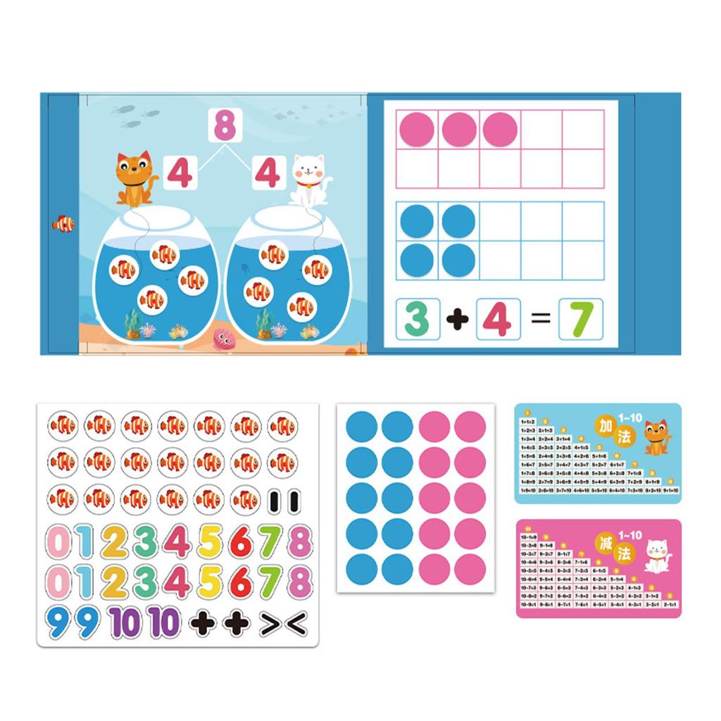 Ten Frame Set Learning Teaching Aids Math Toys for Elementary Boy Children