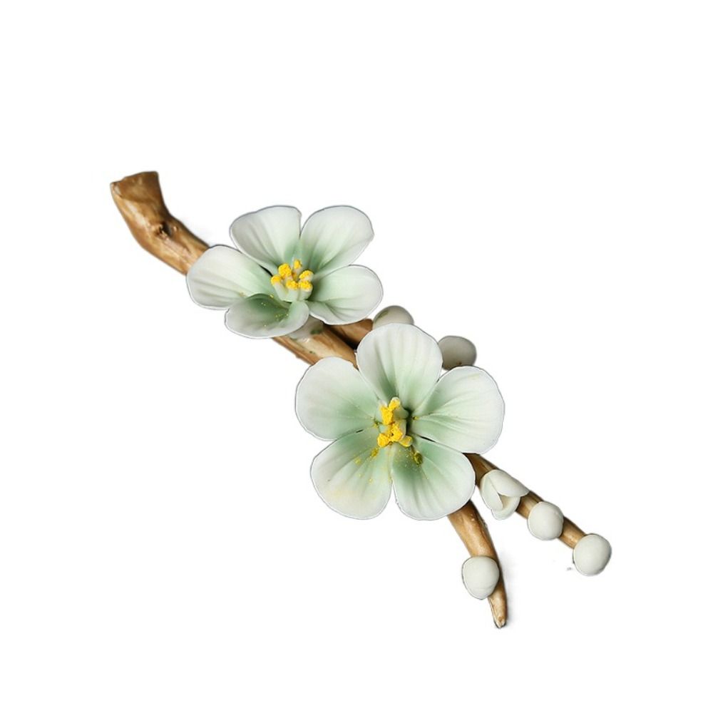 Ceramics Writing Brush Stand Flower Shape Aromatherapy Base Gift Tea Table Oraments  Offices