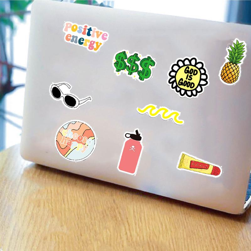 100PCS Cute Stickers Waterproof Vinyl Aesthetic Decals for Water Bottles Laptop Phone Journaling Scrapbook Journal