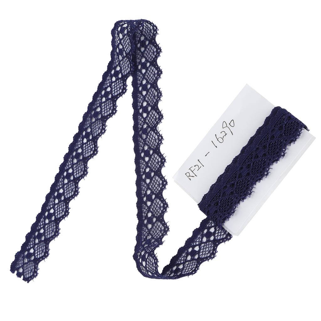 Lace Ribbon Clothing Accessories Decorating Crafts DIY Materials 10 Yard 2cm Width Dark Blue