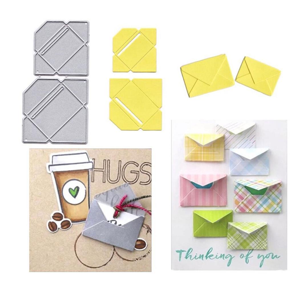 Envelope Metal Cutting Dies Handmade Stencil Mold Embossing Pattern for Children Adults DIY Crafts Projects