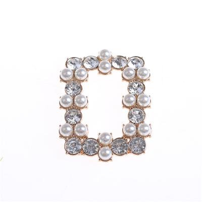 1Pc Shoe Clips Metal Faux Pearl Bridal Prom Shoes Buckle Decor