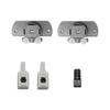2pcs Sliding Door Trolley Rail Hanger Smooth Glide Sliding Door Trolley For Motorhomes For Coachman For Caravan