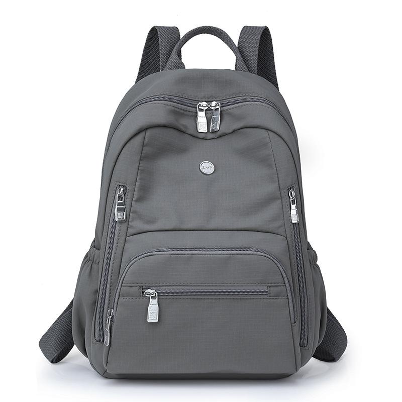 Women's Solid Color Backpack Travel Backpack Student Schoolbag