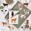 50Pcs Cute Cow Cartoon Stickers Animals Cattle Graffiti Kids Toy Skateboard Phone Laptop Luggage Sticker Decals