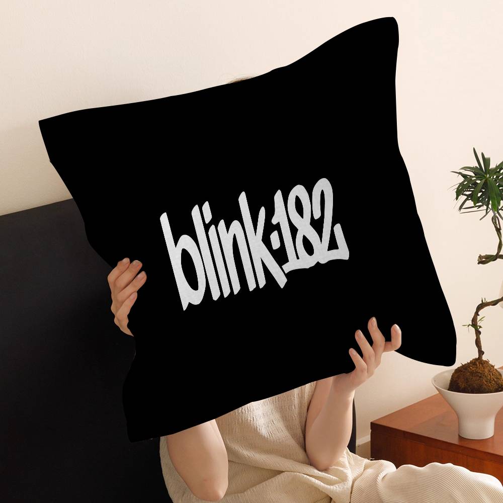 B-BLINK-182 Band Cushion Cover Polyester Sofa Cushions Decorative Throw Pillows Home Decoration Pillowcover