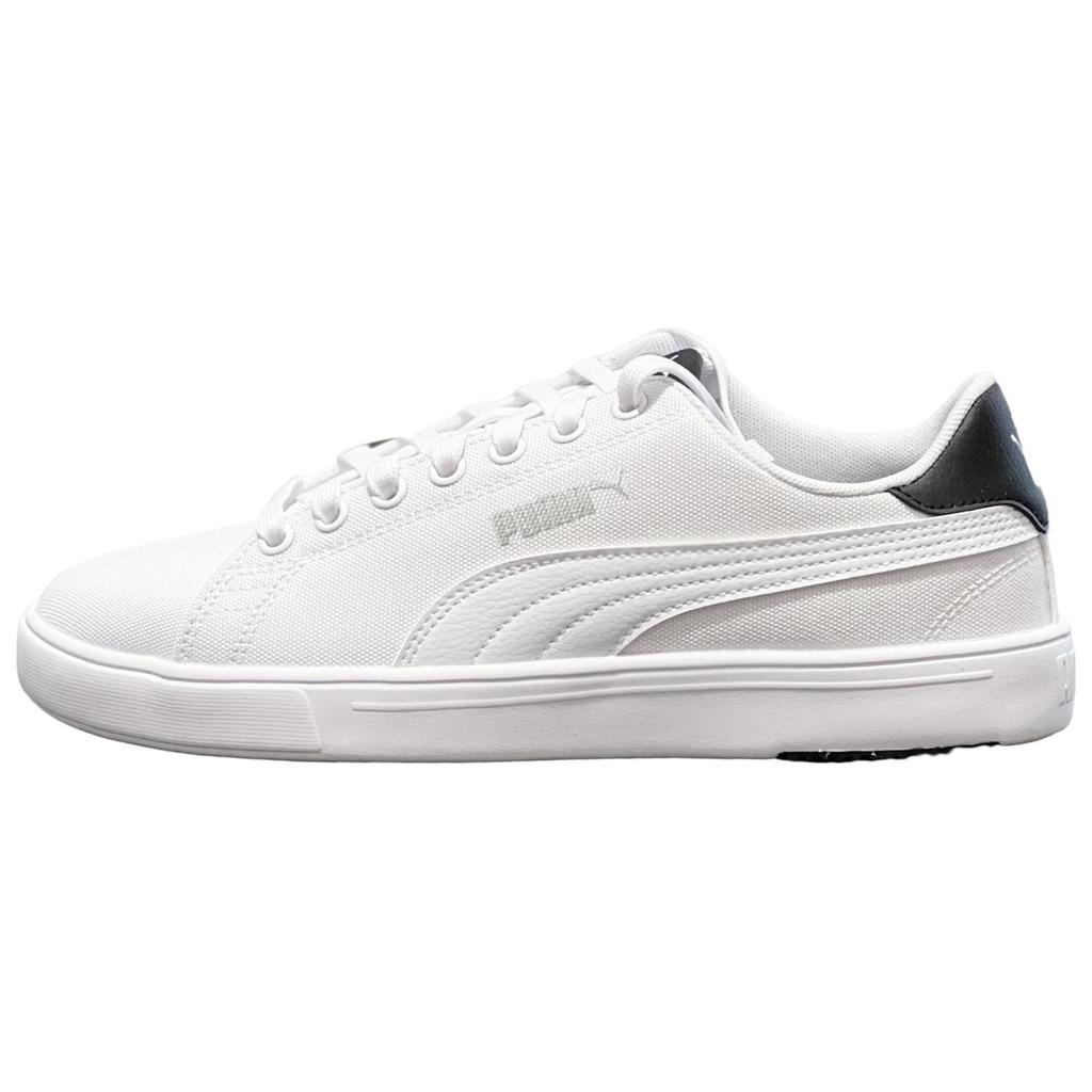 Puma Serve Pro Lite CV Comfortable Simple Durable Lightweight Low-Top Skate Shoes Unisex Sneakers White Black 375753-01