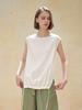 Acud Strap Detail Sleeveless Blouse_Ivory