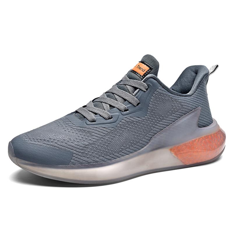 

Мужские повседневные кроссовки для фитнеса на мягкой подошве большого размера с пенопластовой подошвой 46 оранжевый/серый