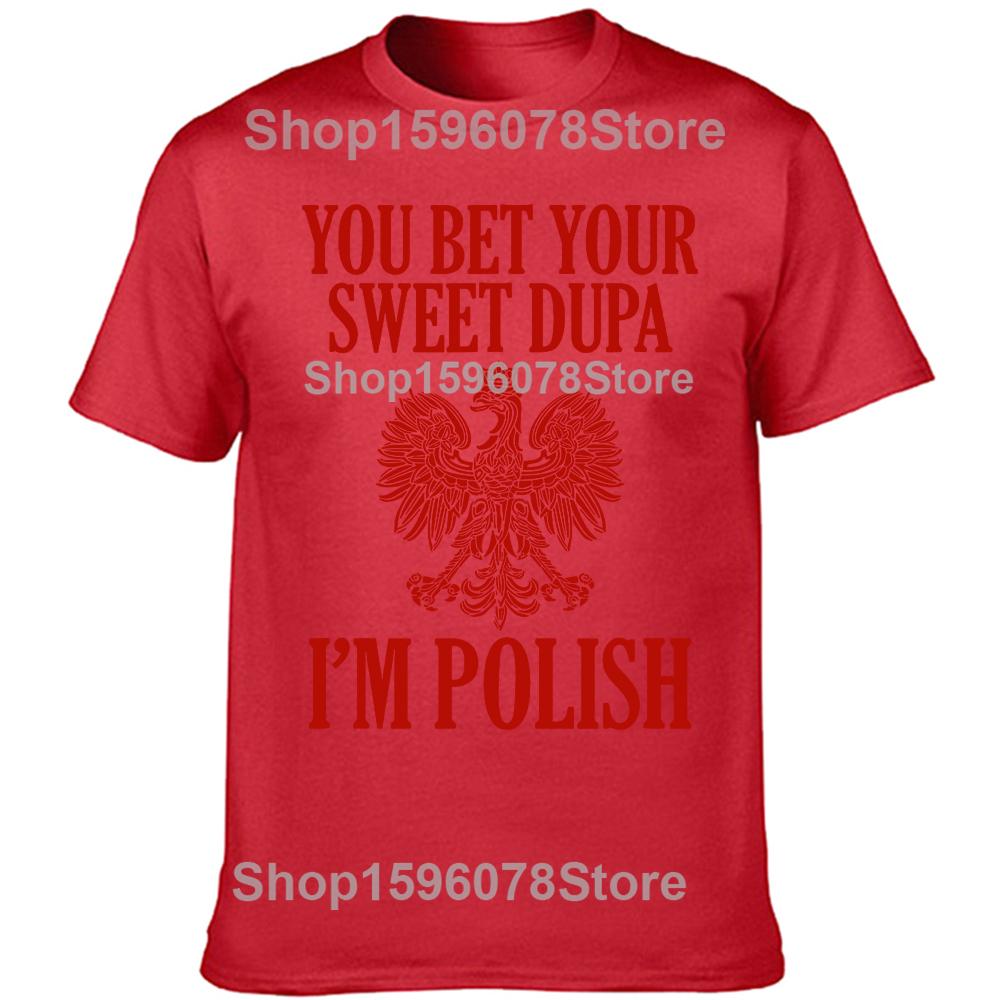 Funny Vintage Im Polish Day Poland Polska Graphic Tshirt Men Women Hip Hop Oversized T Shirt 100 Cotton Comfort Tshirts