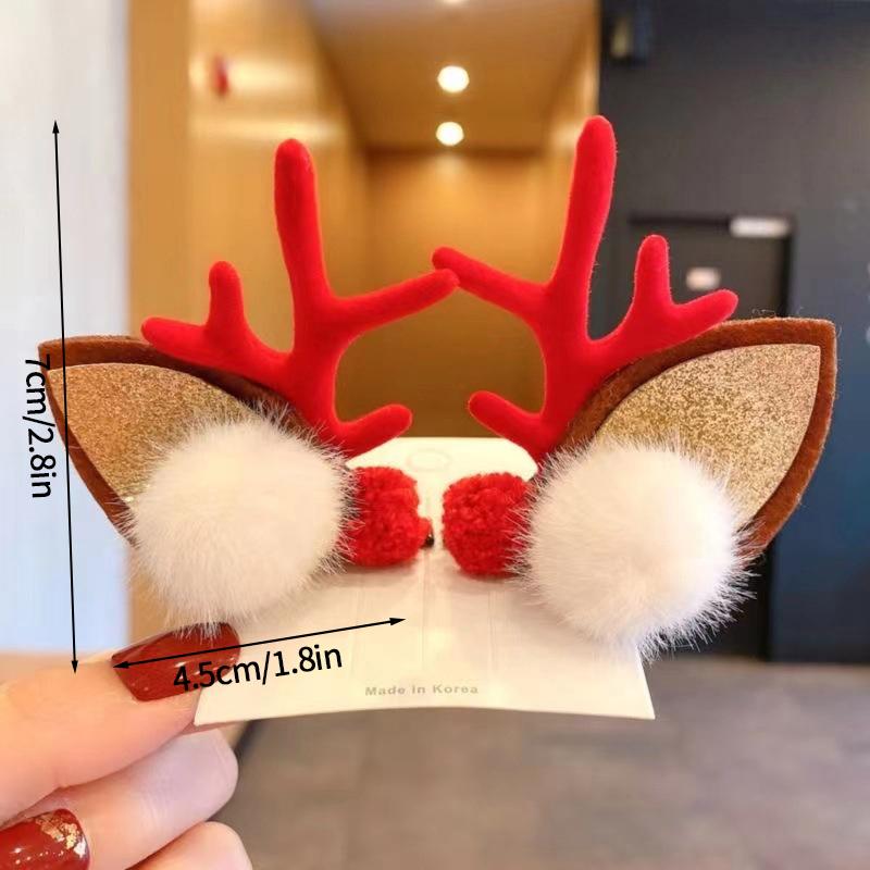 Christmas Hats Christmas Hairpin Decoration Party Headwear Cute Deer Headband Kawaii Hair Accessorie Navidad