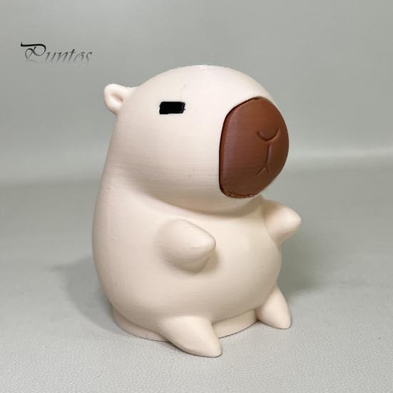 Capybara Anhängerkupplungsabdeckung 3D Gedruckte Abdeckung, Dekorative Anhänger Staubkappe, 50mm Anhängerkupplungsschutz, Wohnmobil LKW Zubehör Geländewagen