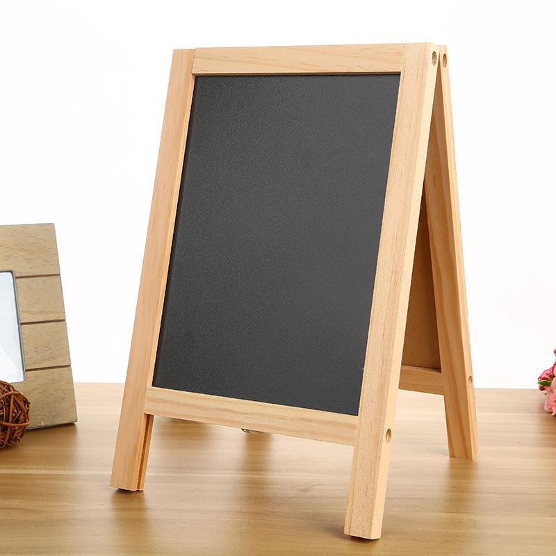 1Pc Independent Double-sided Blackboard Wooden A Frame Is Used For Sketchpad Teaching Mini Board Activity Sign Party Decoration
