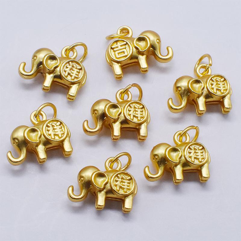 Elephant Metal Pendant Fashion Diy Earrings Bracelet Necklaces Pendants Accessories
