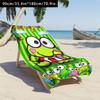 Kerokerokeroppi Print Beach Towel Cute Sanrio Frog Cartoon Quick Dry Microfiber Towel for Kids Adults Beach Pool Gym