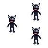 Black Cartoon Cat Stuffed Animal Plush Toy Highly Detailed And Made To Last!