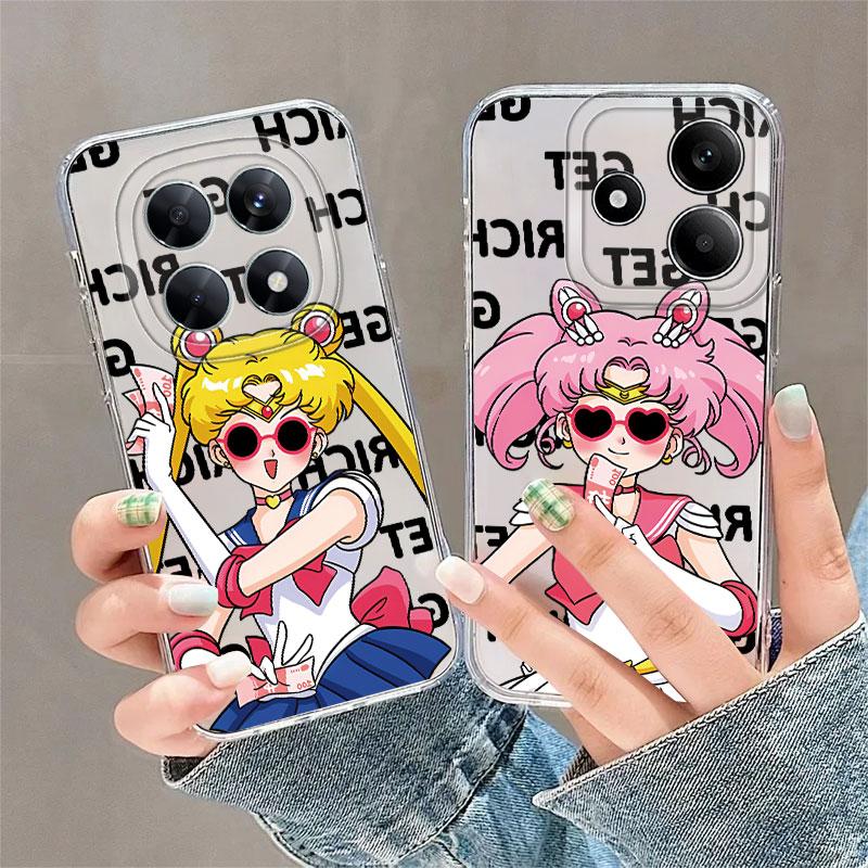 Sailor Moon Soft Phone Cover Case for Xiaomi Redmi Note 14 Pro Plus 11S 13C 14C A4 12S 11 10S 12 9 10 Note 13