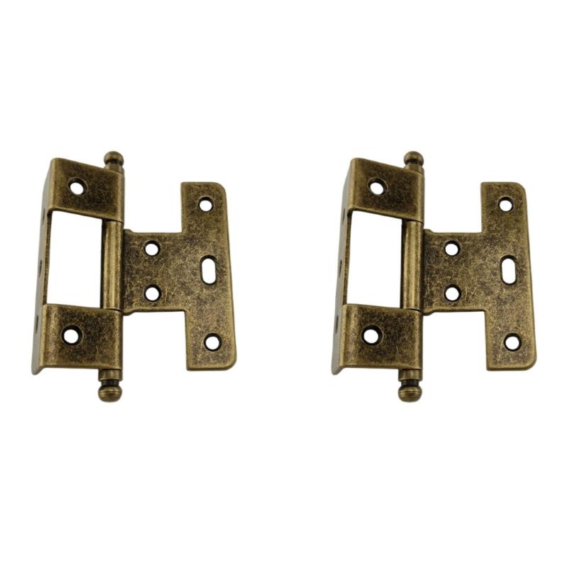Concealed Triple Fold Hinges Easy Installation Corrosion Resistant Wooden Door Hinges For Foldable Tables Wardrobes