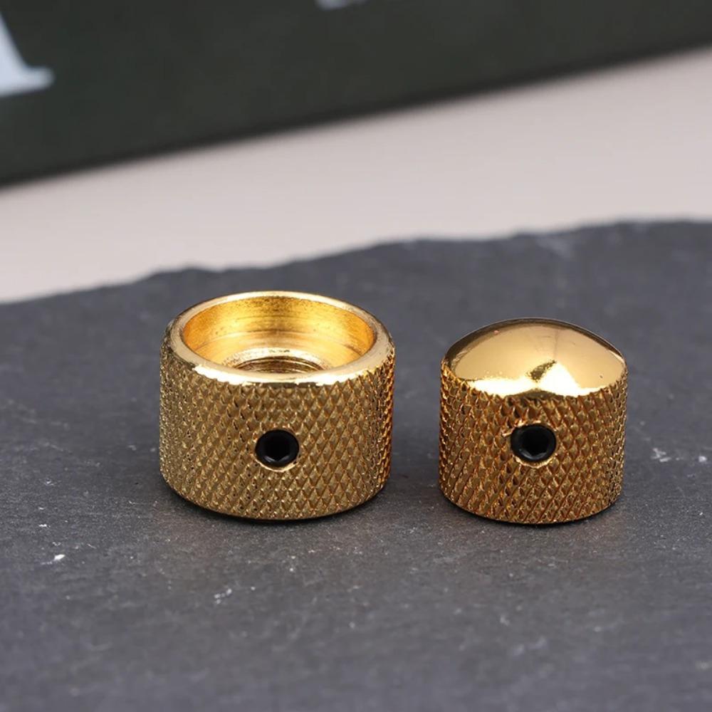 1PC 2 In 1 Dual Concentric Tone Volume Blend Control Knobs Domed Metal Volume Speed Control Knobs For Electric Guitar Bass