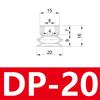 10 Stück/Los Saugfuß für Saugroboter Doppellagig DP-6 DP-8 DP-10 DP-12 DP-15 DP-18 DP-20 DP-25 DP-30 DP-35 DP-40