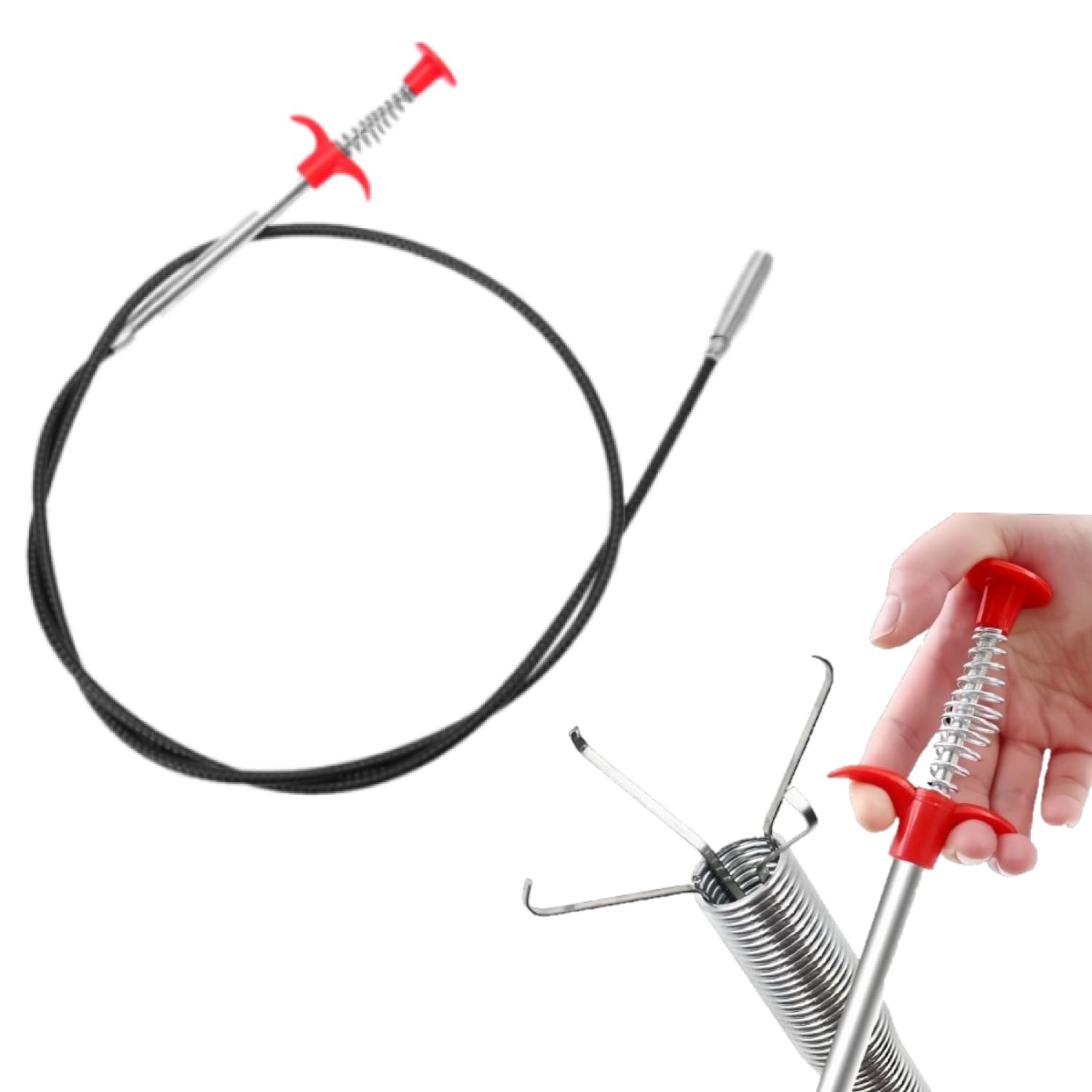 

Crystal Craft Wire Pipe Cleaner for Drain Clogging, Bathroom, Toilet, and Lavatory [2m]