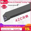 95° External Cylindrical Tool Holder SCLCR2020K09/1616K09 for CNC Lathe