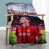 Manchester Customize Your Name Blanket Lightweight Customizable Blanket Warmthful Decor Great for Picnics Living Room Chair Bed All-Season Use