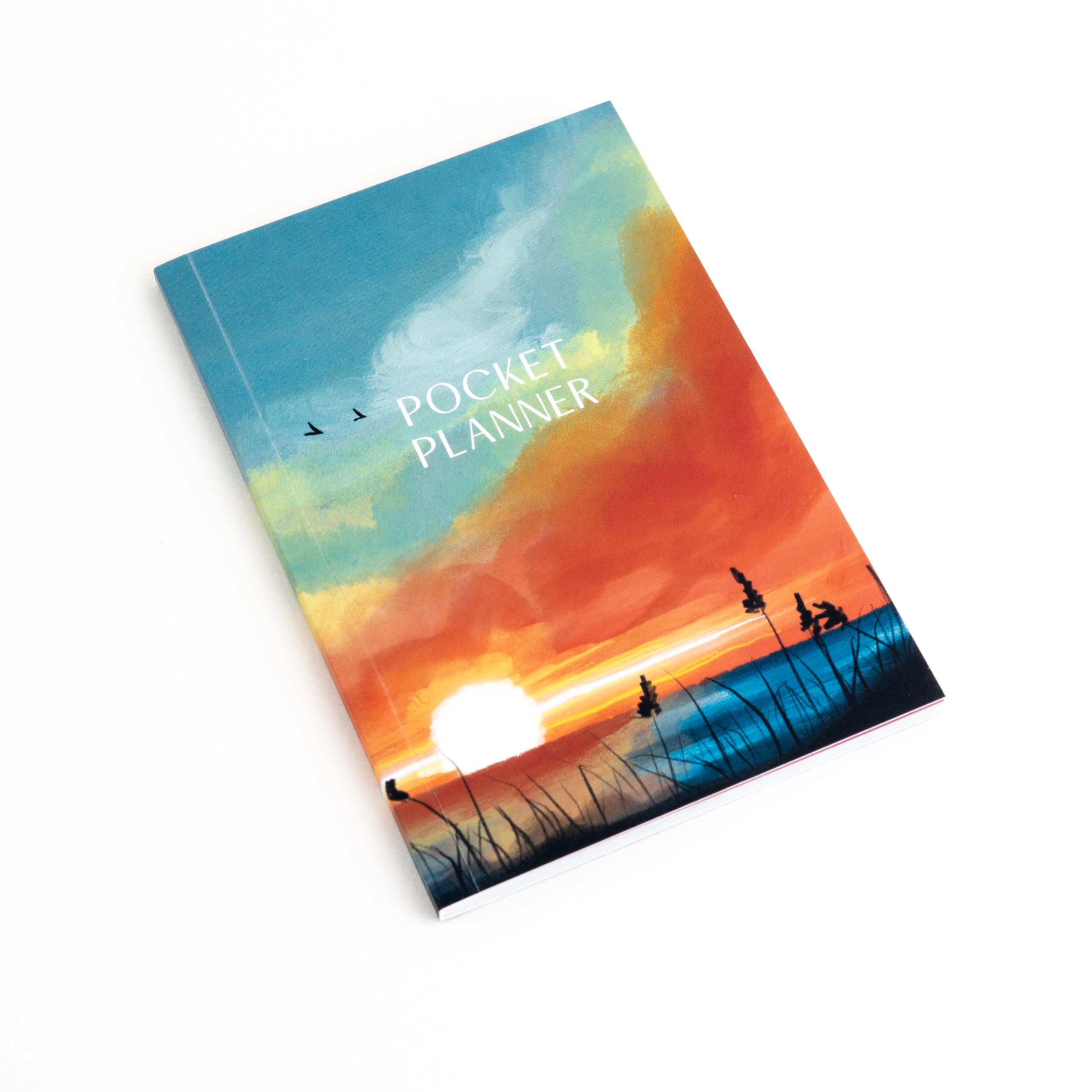 Factor Notes Undated Planner: 12 Months Organizer|Monthly & Weekly Layouts|Pocket Size (Sunset)