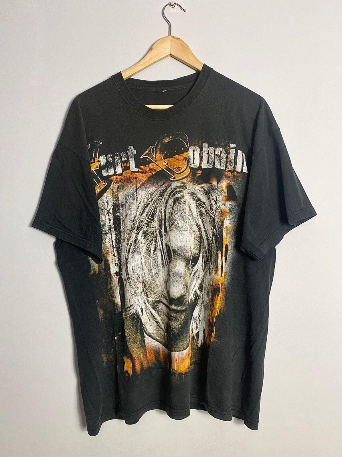Nirvana Kurt Cobain 00s Grunge Vintage Band Tshirt Unisex T-Shirt XXXXL