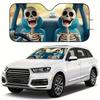 Universal Front Windshield Aluminum Foil Sunshade - Easy Installation & Storage