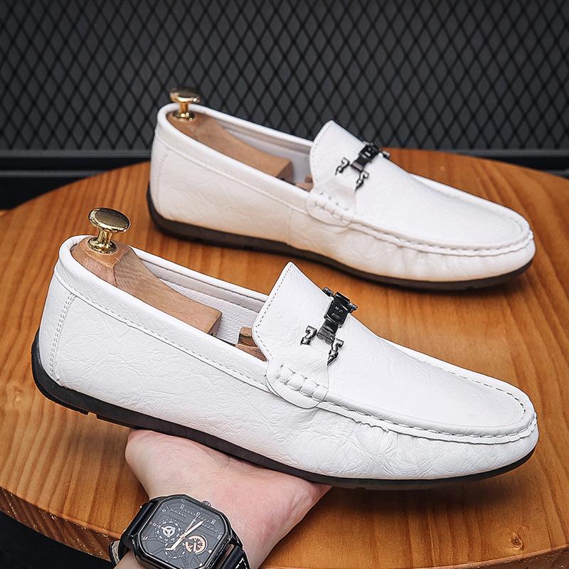 

Men s shoes Doudou shoes summer new fashion casual leather shoes soft sole soft surface men s shoes 38