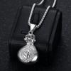 European and American New Hip-hop Necklace Pendant Jewelry Money Bag Pendant Necklace