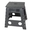 WHATNOT Folding Chair with Step 39cm Wide X 33cm Deep X 40cm Stool, Gray, High, FSS-M-SG