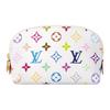 X Takashi Murakami Cosmetic Pouch PM Multicolor/White Monogram Canvas Women Pouches M13744