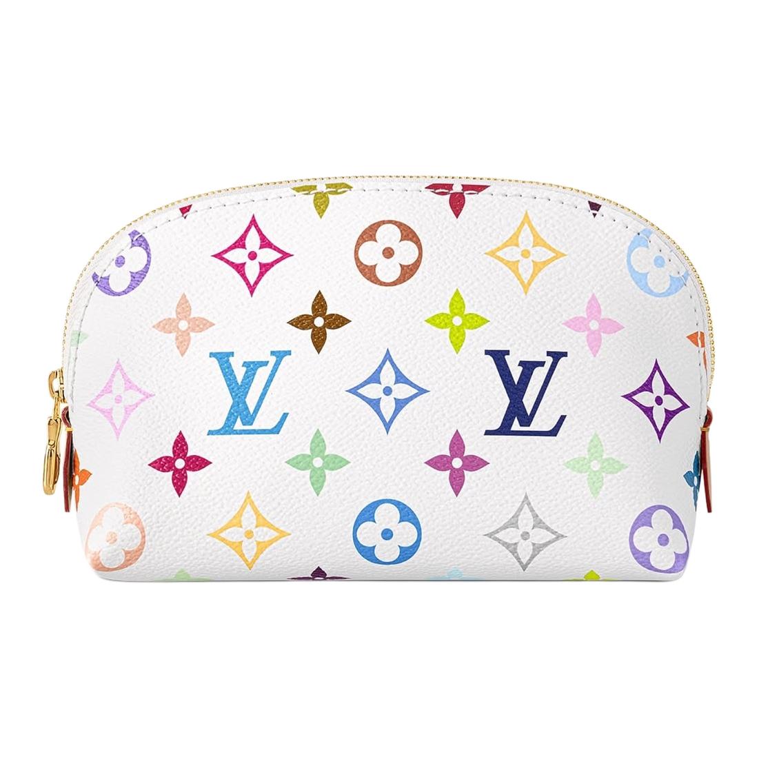 

Louis Vuitton x Takashi Murakami Cosmetic Pouch PM Multicolor/White Monogram Canvas Women Pouches M13744 Gift Set(Basic Set+Box+Shopping Bag)