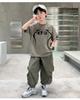Boys' Summer Set 2026 New Children's Summer Dress, Medium and Large Children's Handsome and Fashionable Short sleeved Pants, Boys' Clothes Trendy