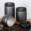 Stainless Steel Coffee Beans Vacuum Sealed Jug Keep Fresh 400 800 1200ml Coffee Vacuum Canister Large Capacity Tea Can